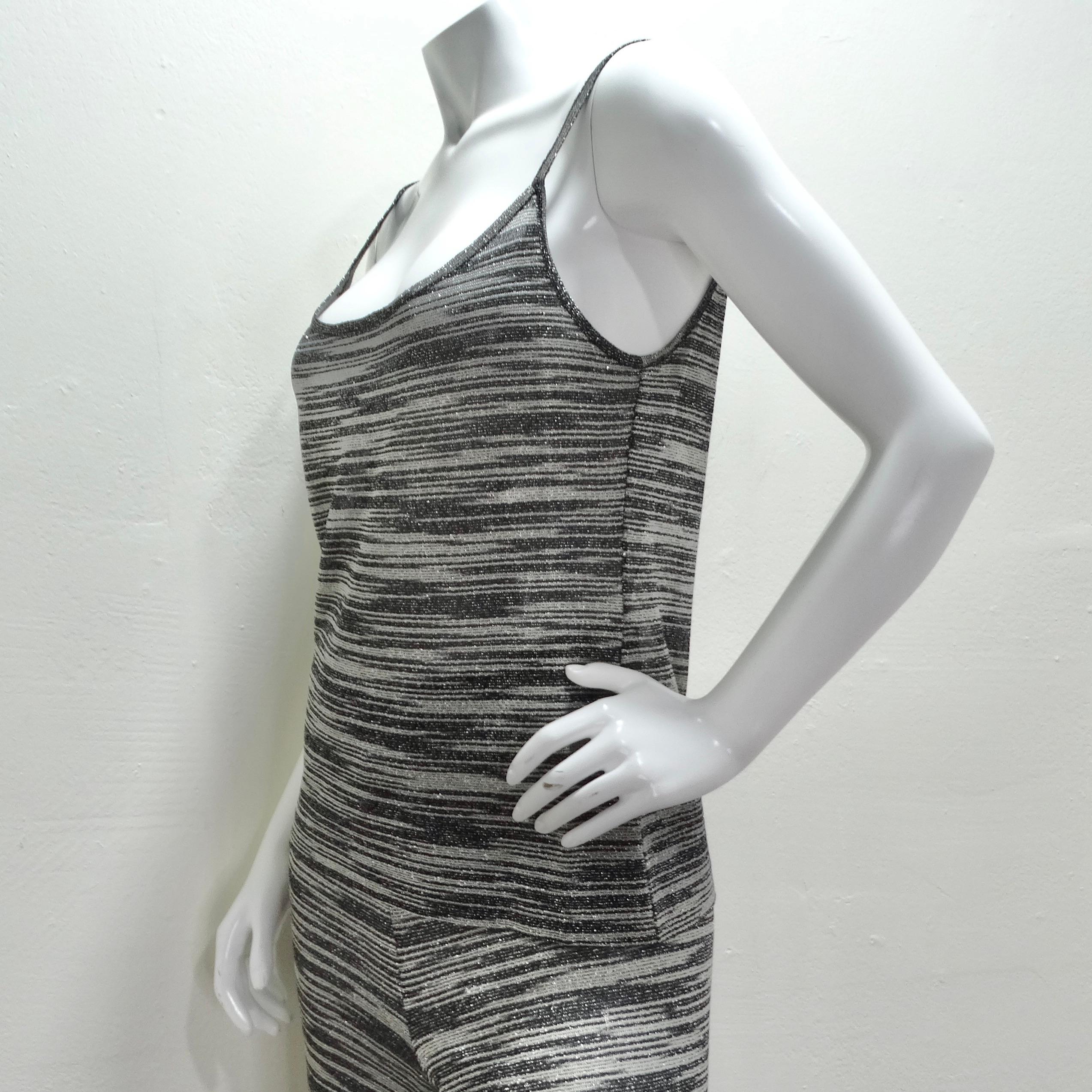 Missoni Neiman Marcus Silver and Black Three Piece Lounge Outfit Set For Sale 6