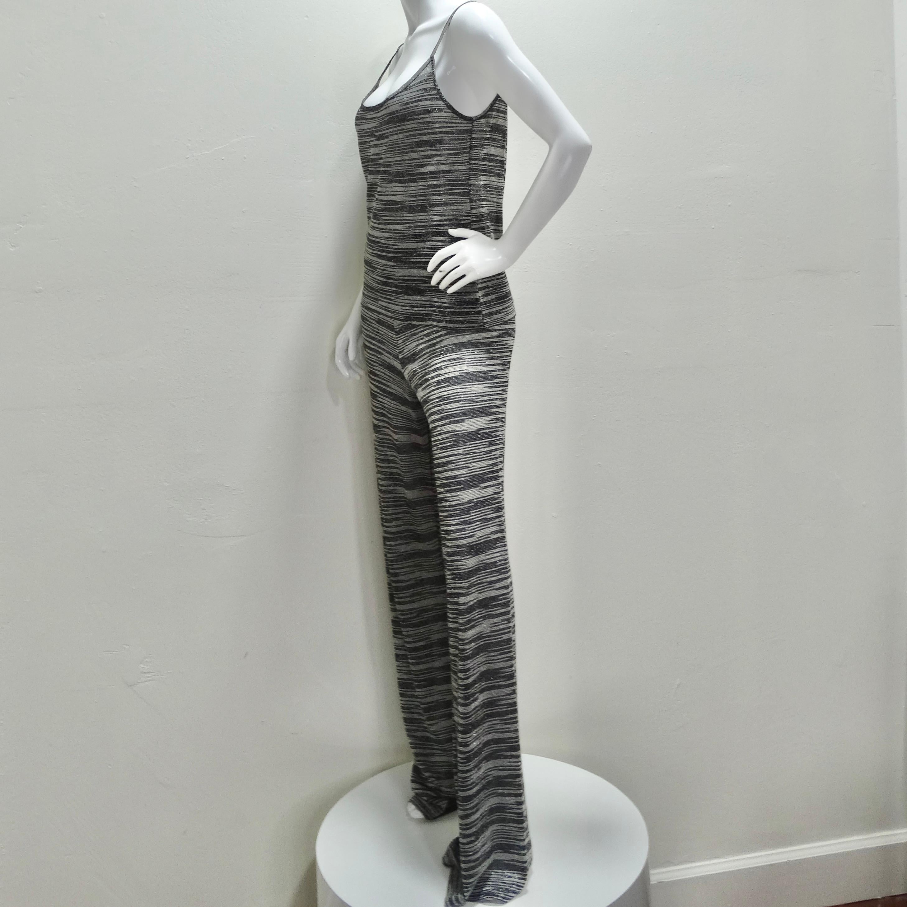 Missoni Neiman Marcus Silver and Black Three Piece Lounge Outfit Set For Sale 5