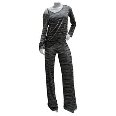 Used Missoni Neiman Marcus Silver and Black Three Piece Lounge Outfit Set
