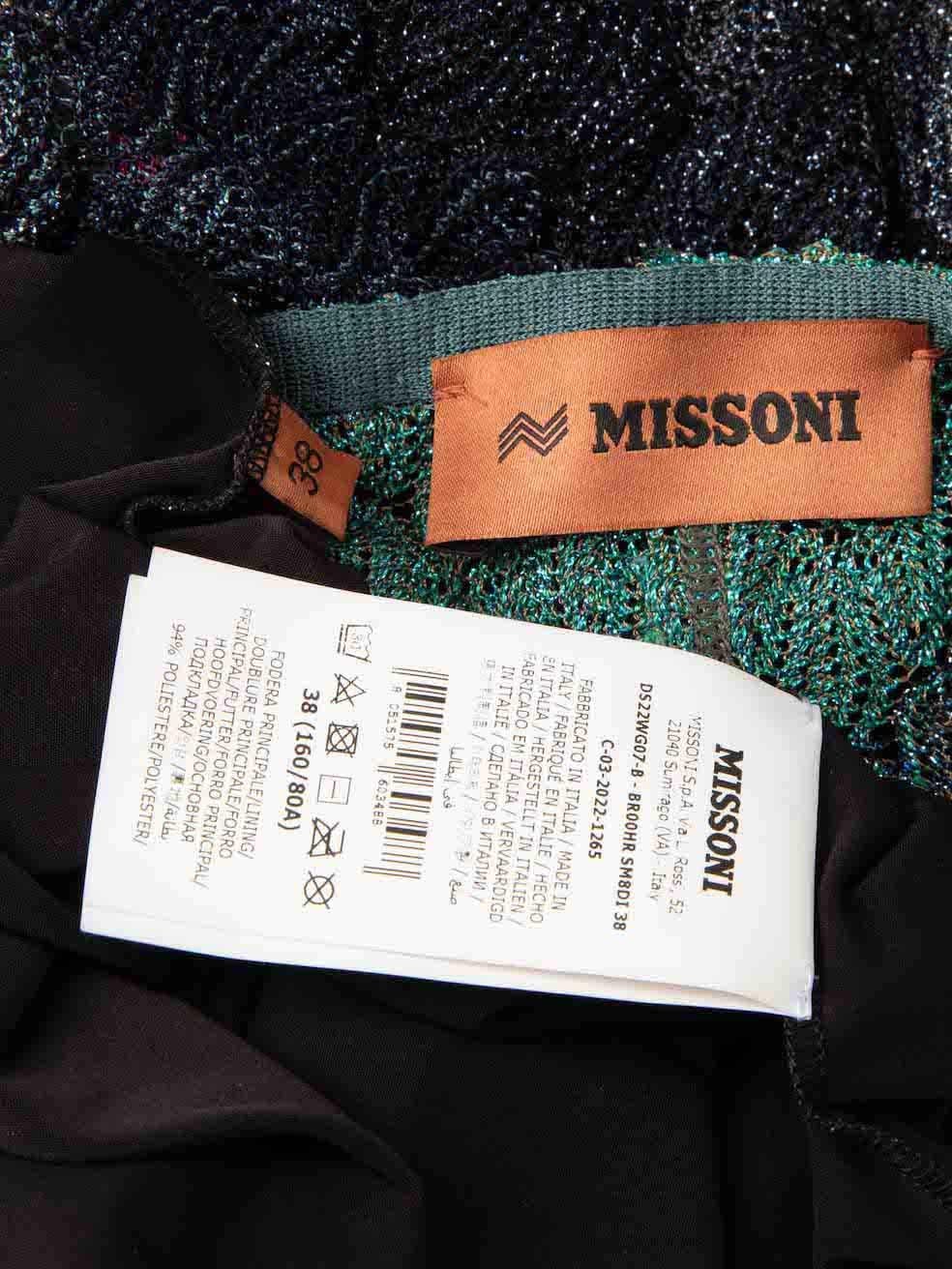 Missoni Ombré Glitter Knit Dress Size XS For Sale 2