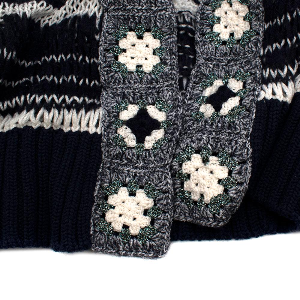  Missoni Open Knit Wool Blend Cardigan - Size US4 2