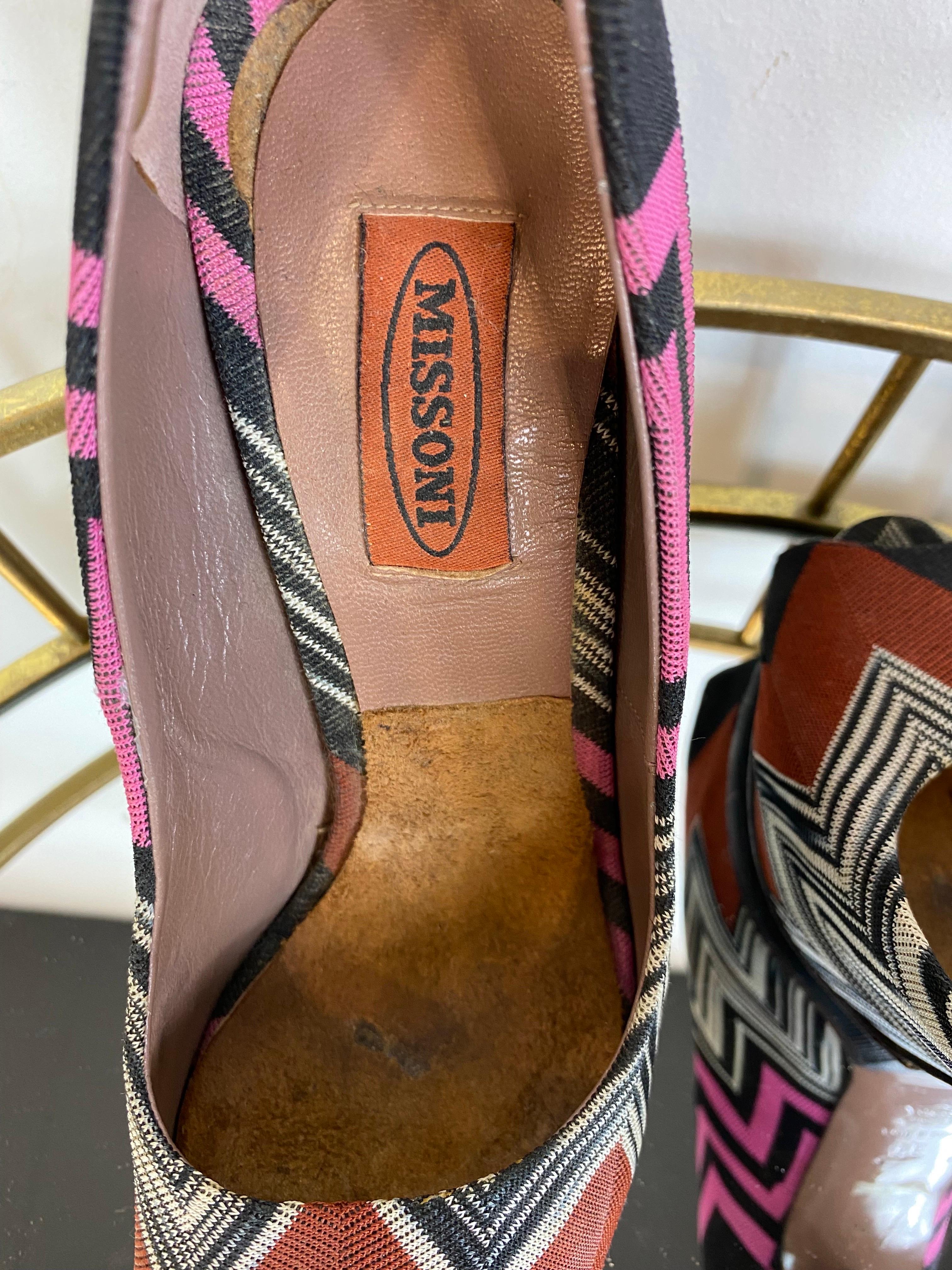 Décolleté Missoni con punta aperta in vendita 1