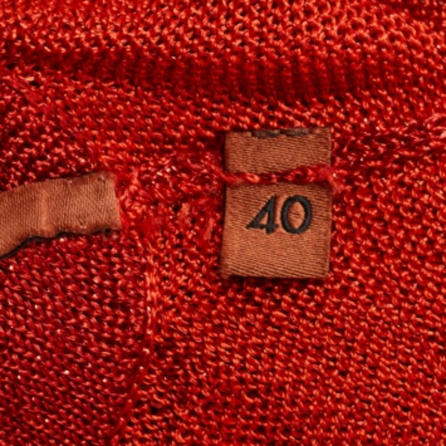 Missoni - Haut sans manches en maille de lurex orange S Pour femmes en vente