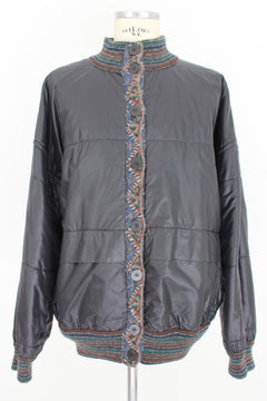 Missoni Patchwork Alpaca Double Face Down Jacket 1980s