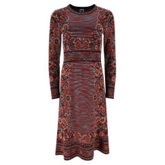 Missoni Patterned Knitted Wool Blend Dress