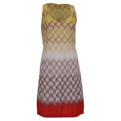 Miniabito senza maniche con scollo a V e motivo Missoni in rayon multicolore