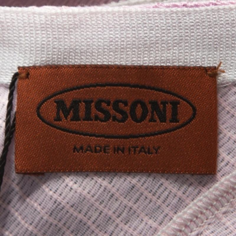 Robe sans manches Missoni rose et noire M 1
