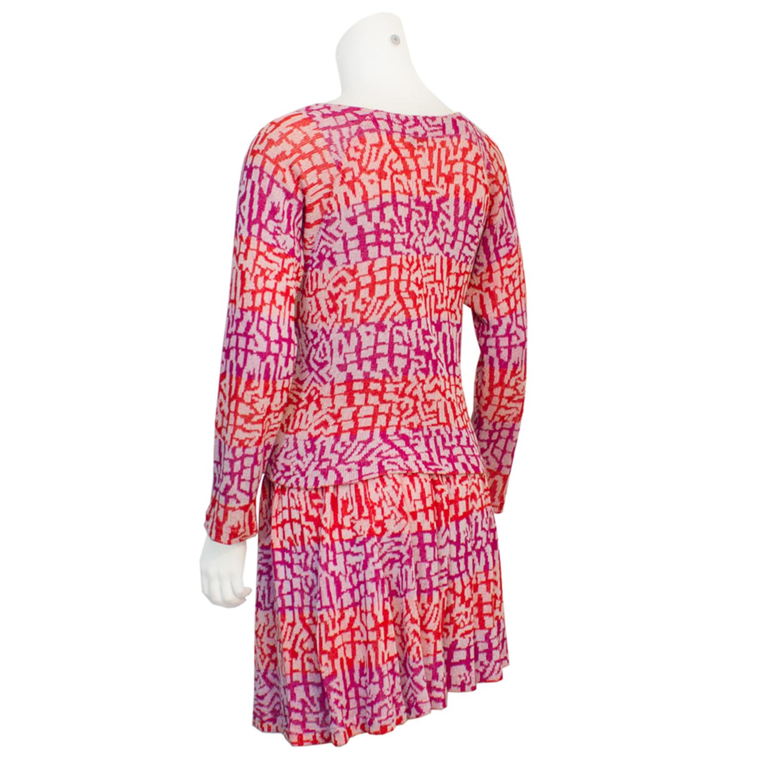 Missoni Pink Knit 2pc Ensemble In Excellent Condition In Toronto, Ontario