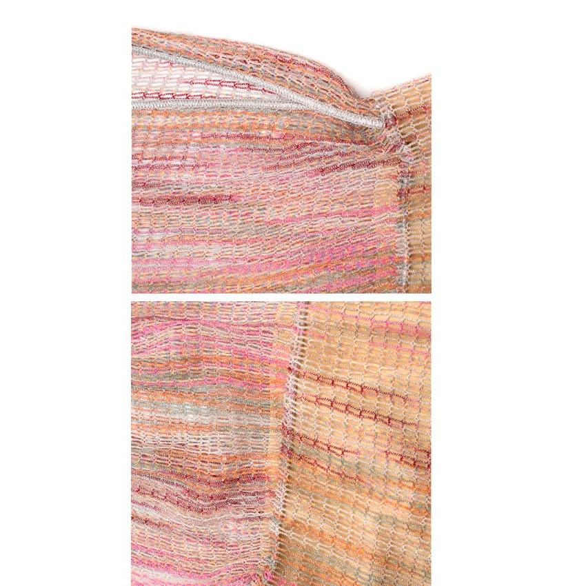 Missoni Pink Sheer Crochet Dress US 6 5