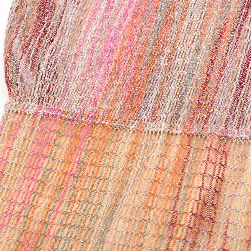 Missoni Pink Sheer Crochet Dress US 6 1
