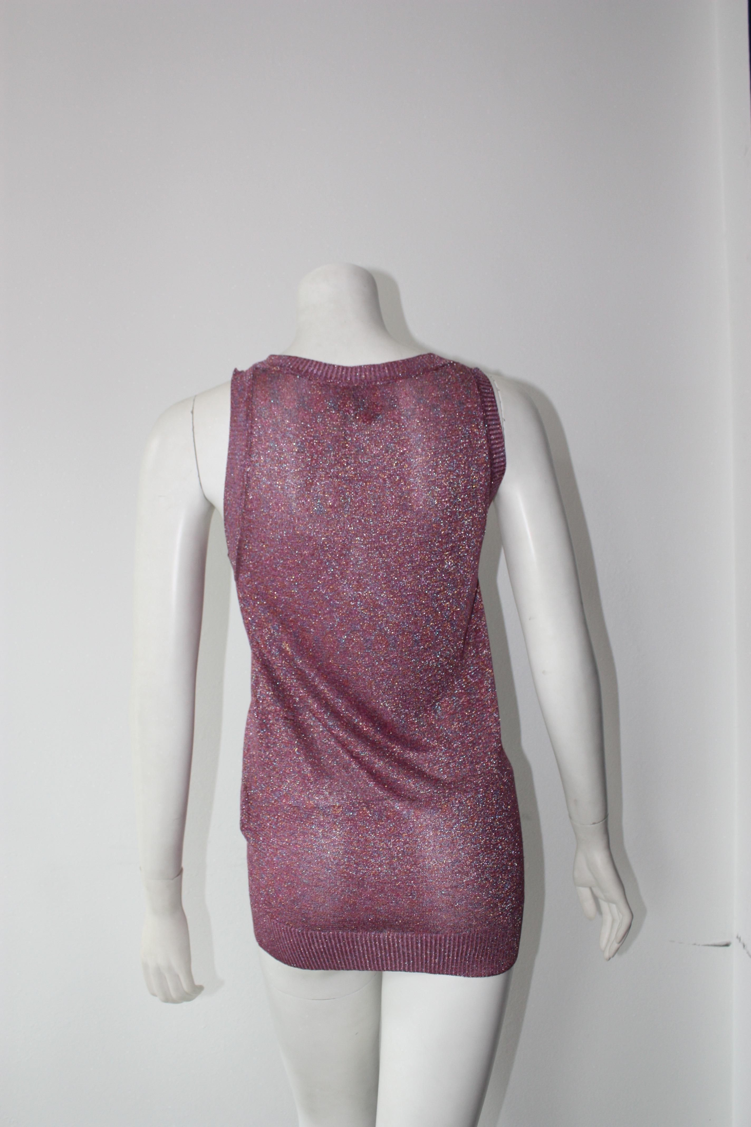Brown Missoni Pink Sparkle Top  For Sale