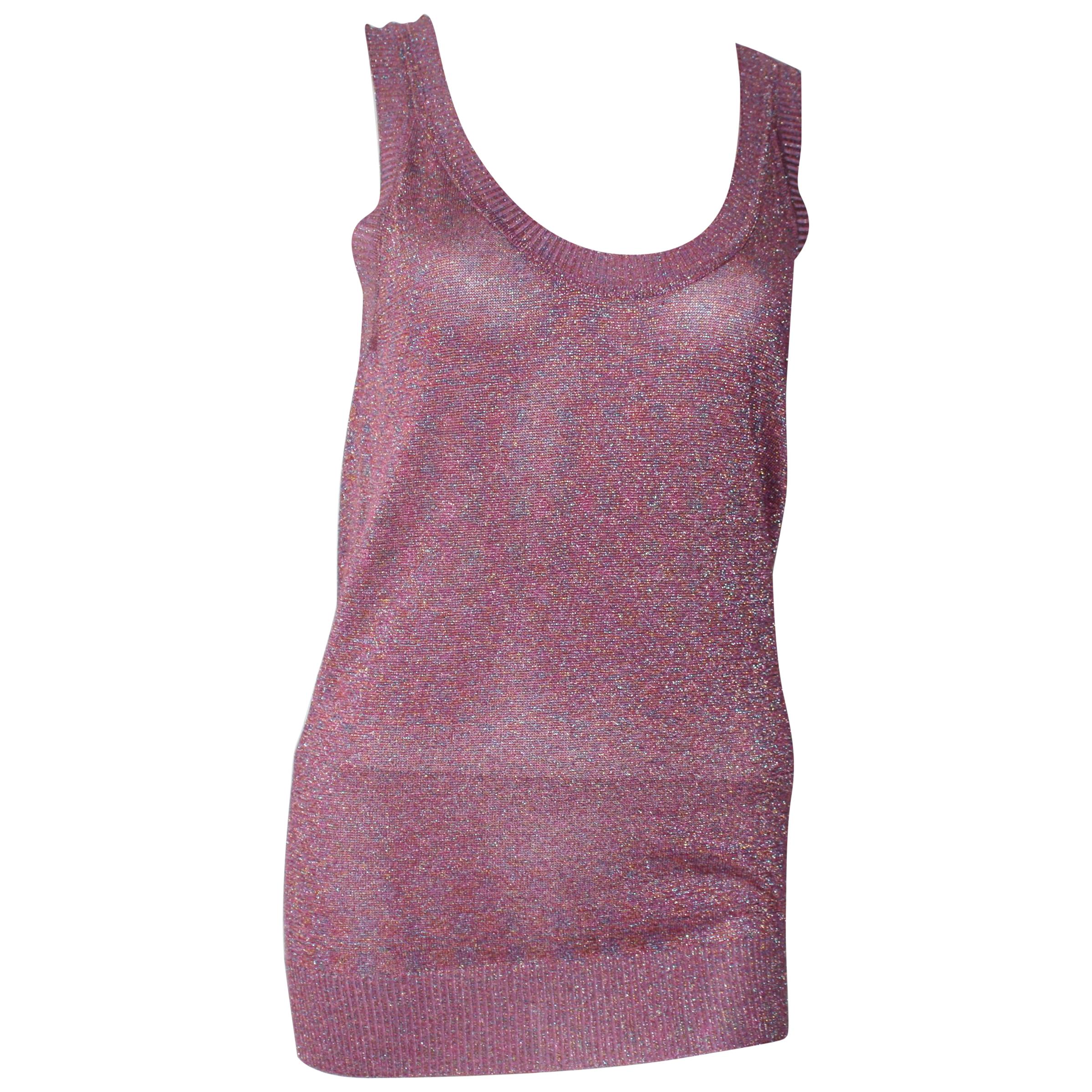 Pinkes glitzerndes Top von Missoni 