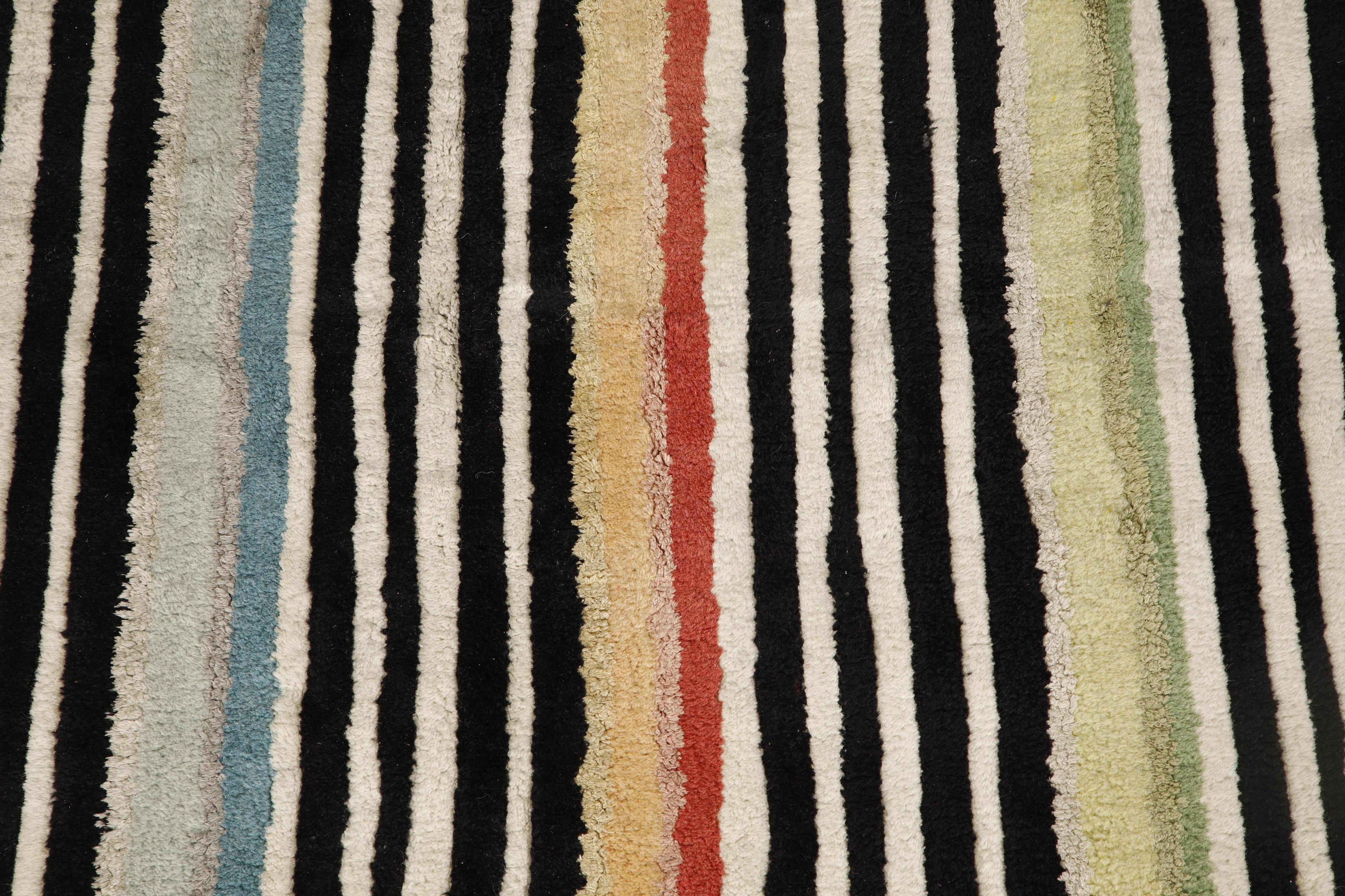 Tapis rayé postmoderne Missoni, circa 1980, Italie, Signé en vente 3