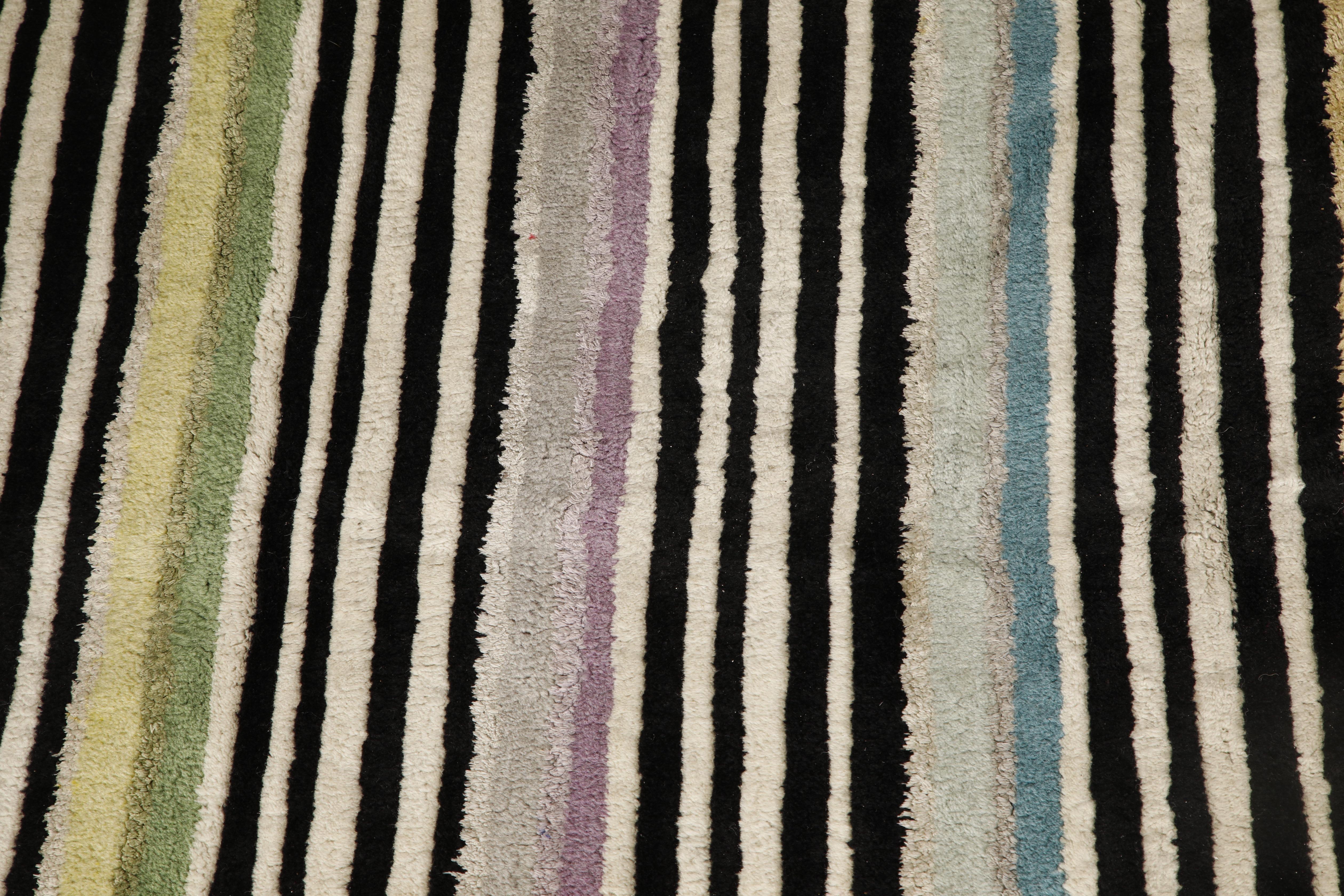Missoni Post-Modern Striped Rug, circa 1980, Italy, Signed For Sale 5