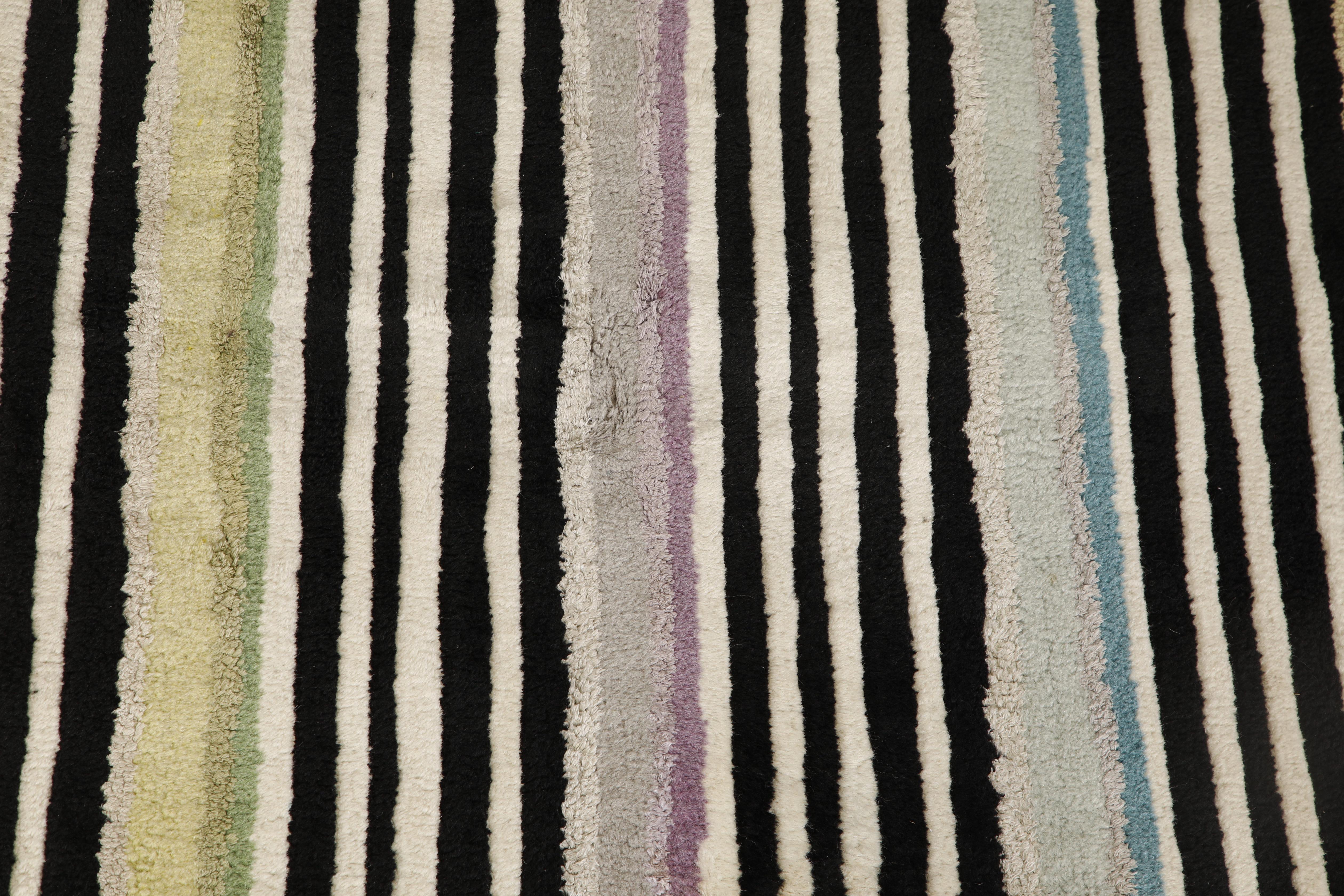 Missoni Post-Modern Striped Rug, circa 1980, Italy, Signed For Sale 6