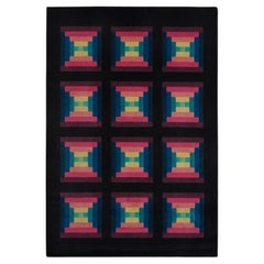 Tapis postmoderne Missoni, années 1980, Italie, signé