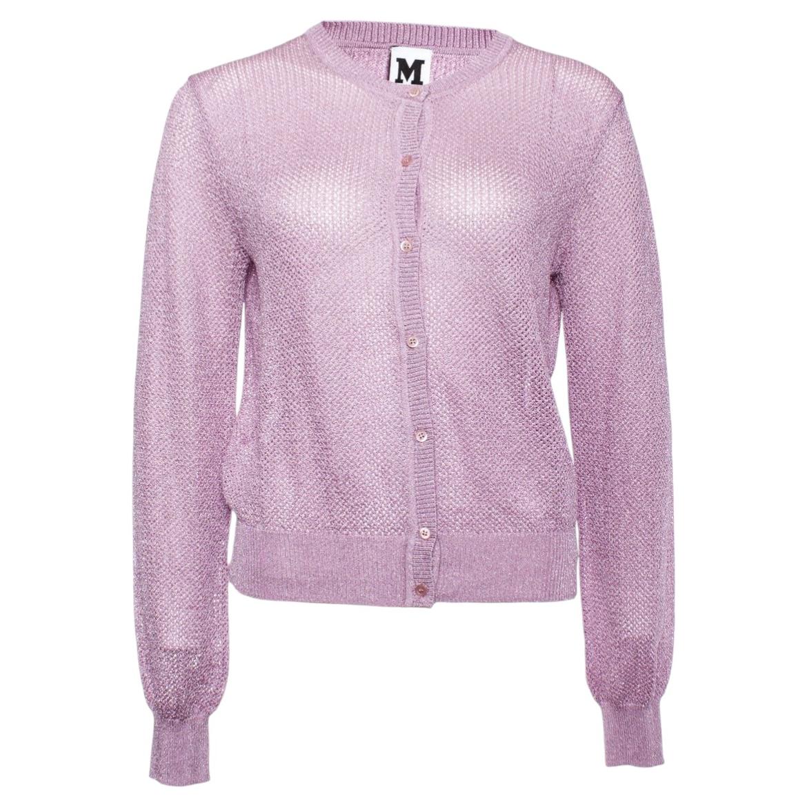 Missoni, purple cardigan with lurex