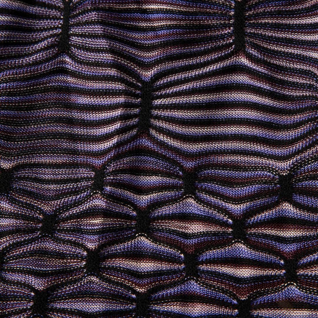 Missoni Vestido de punto morado hasta la rodilla Talla XS en Bueno Estado en London, GB