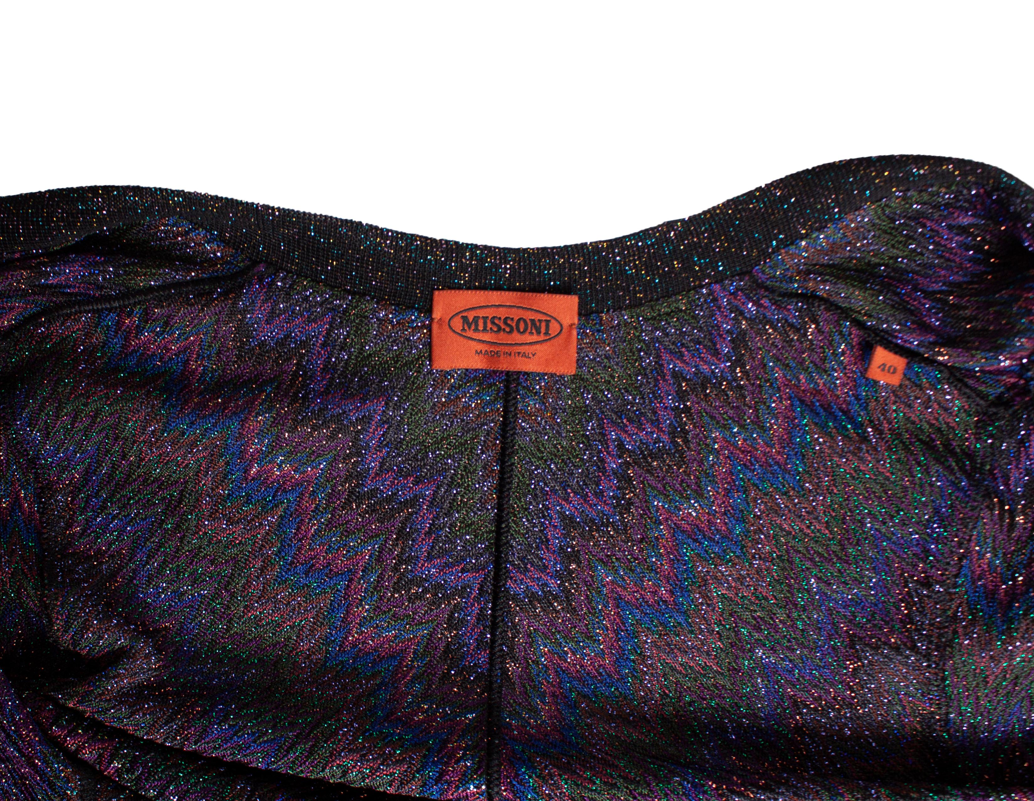 Women's Missoni, purple lurex cardigan For Sale