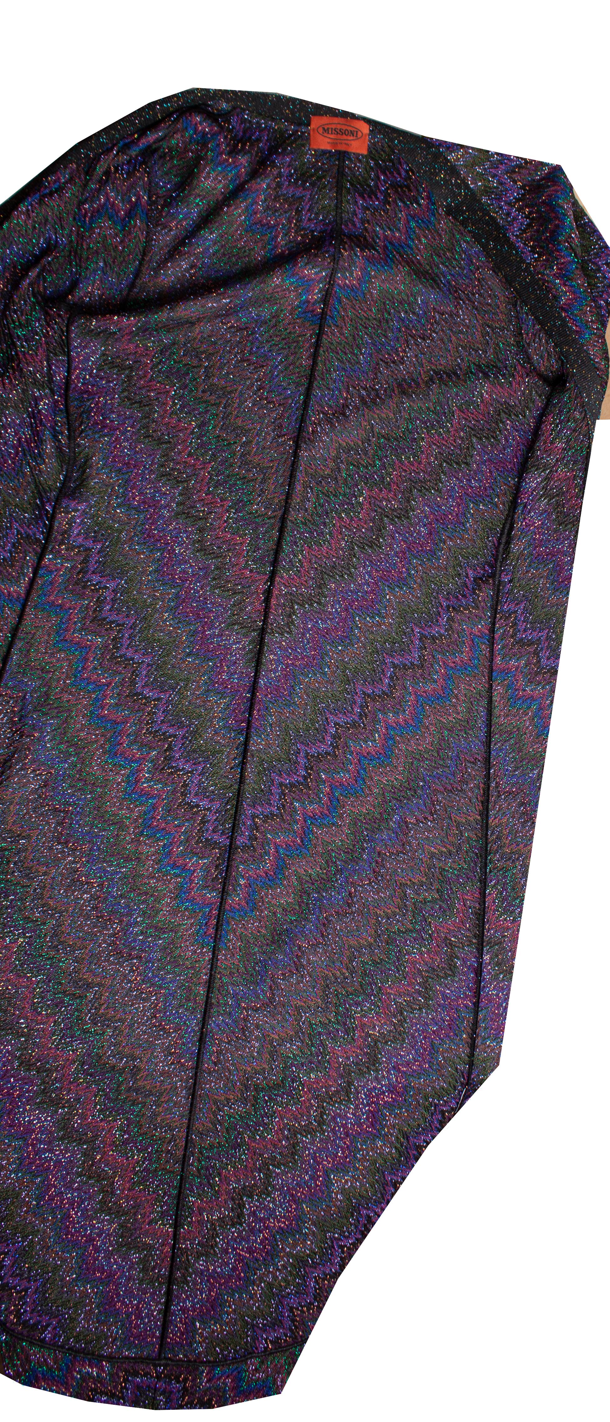 Missoni, purple lurex cardigan For Sale 1