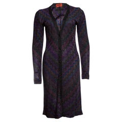 Missoni, cardigan in lurex viola