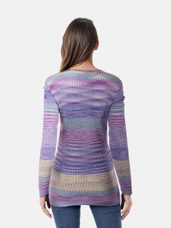 Missoni Purple Patterned Cardigan Size S