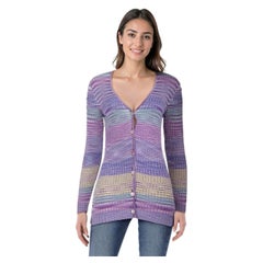 Missoni Purple Patterned Cardigan Size S