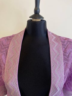 Missoni Purple Top with details.