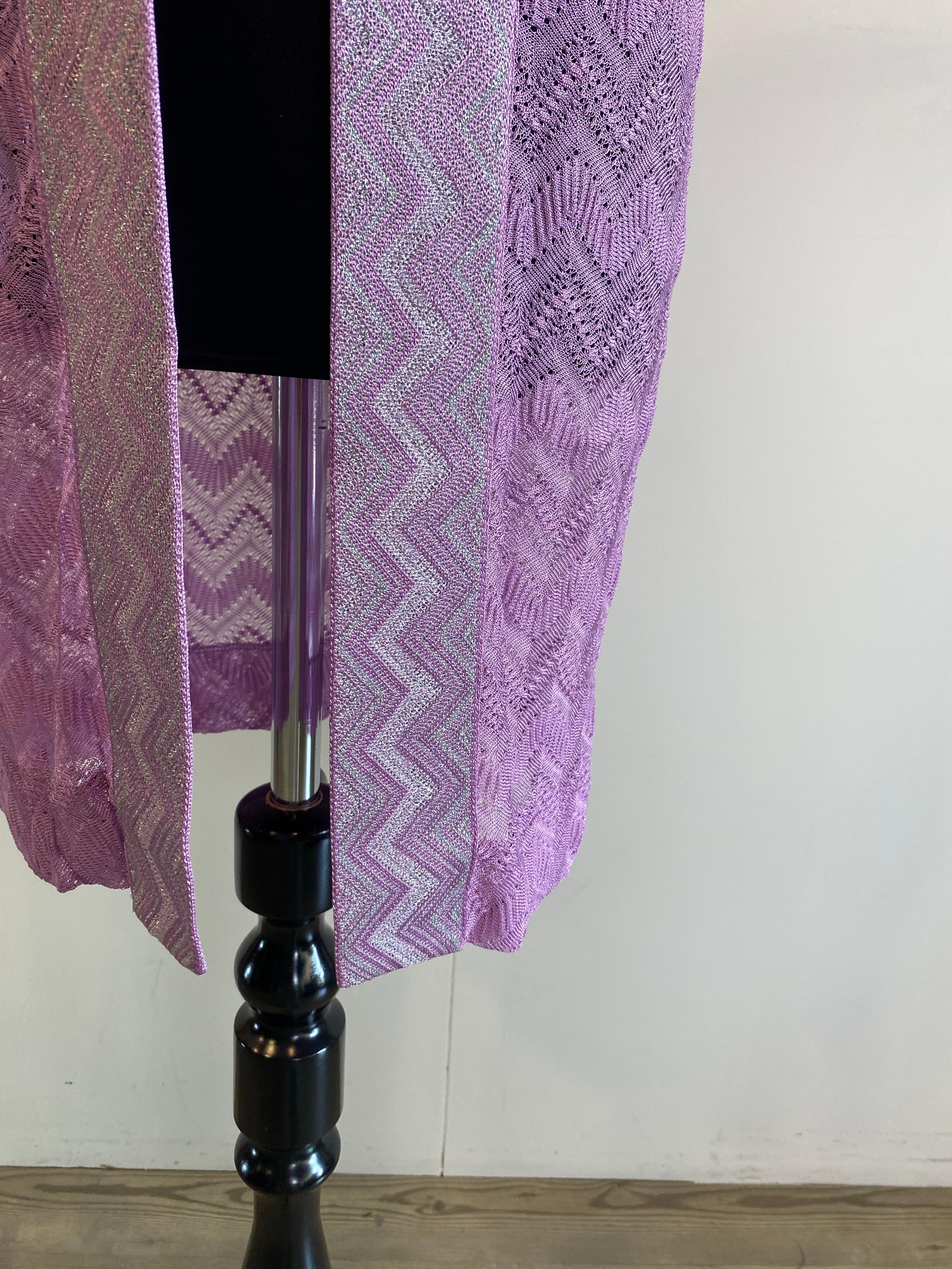 Missoni Top violet avec détails. Bon état - En vente à Carnate, IT