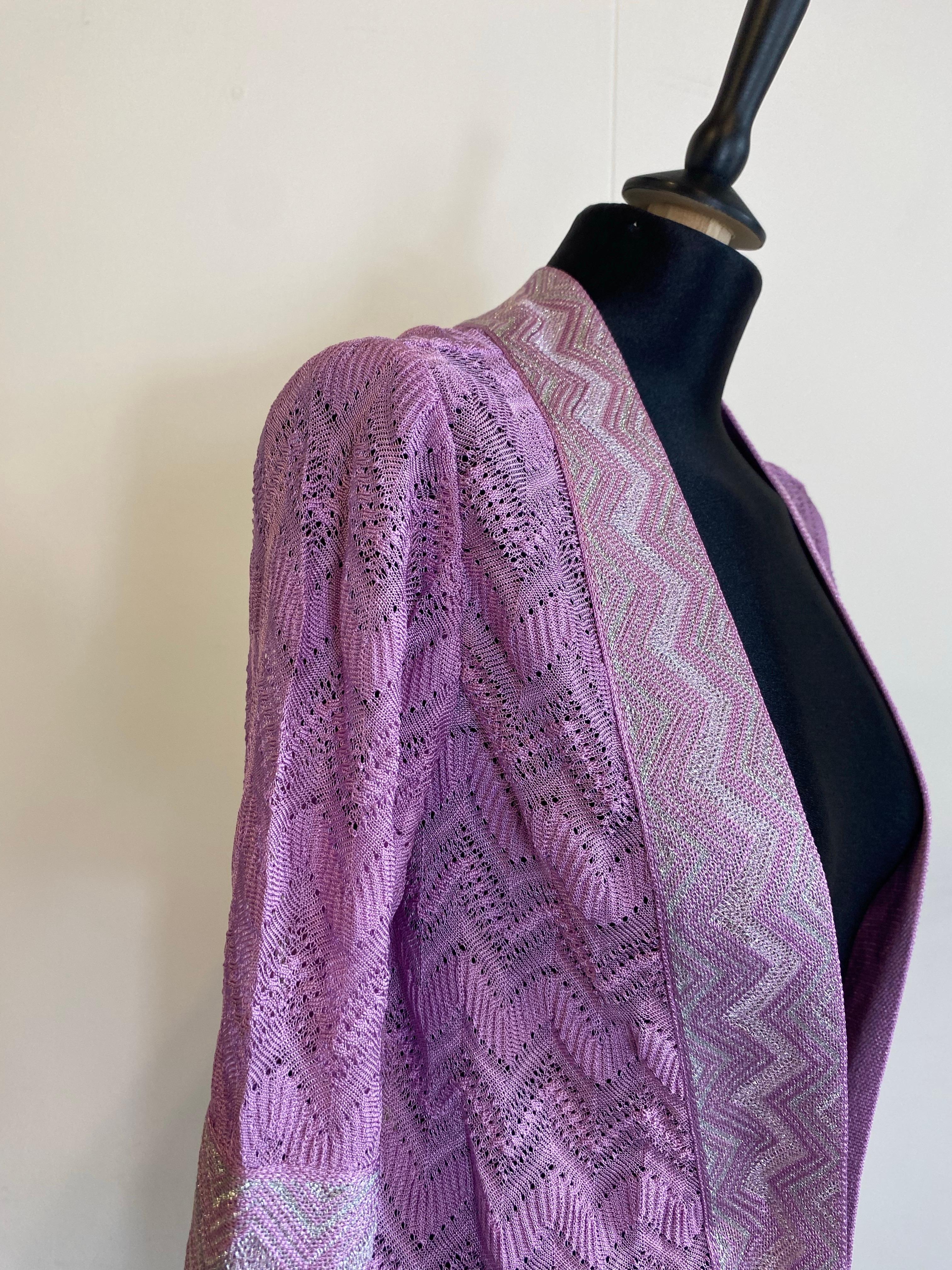 Missoni Top violet avec détails. Unisexe en vente
