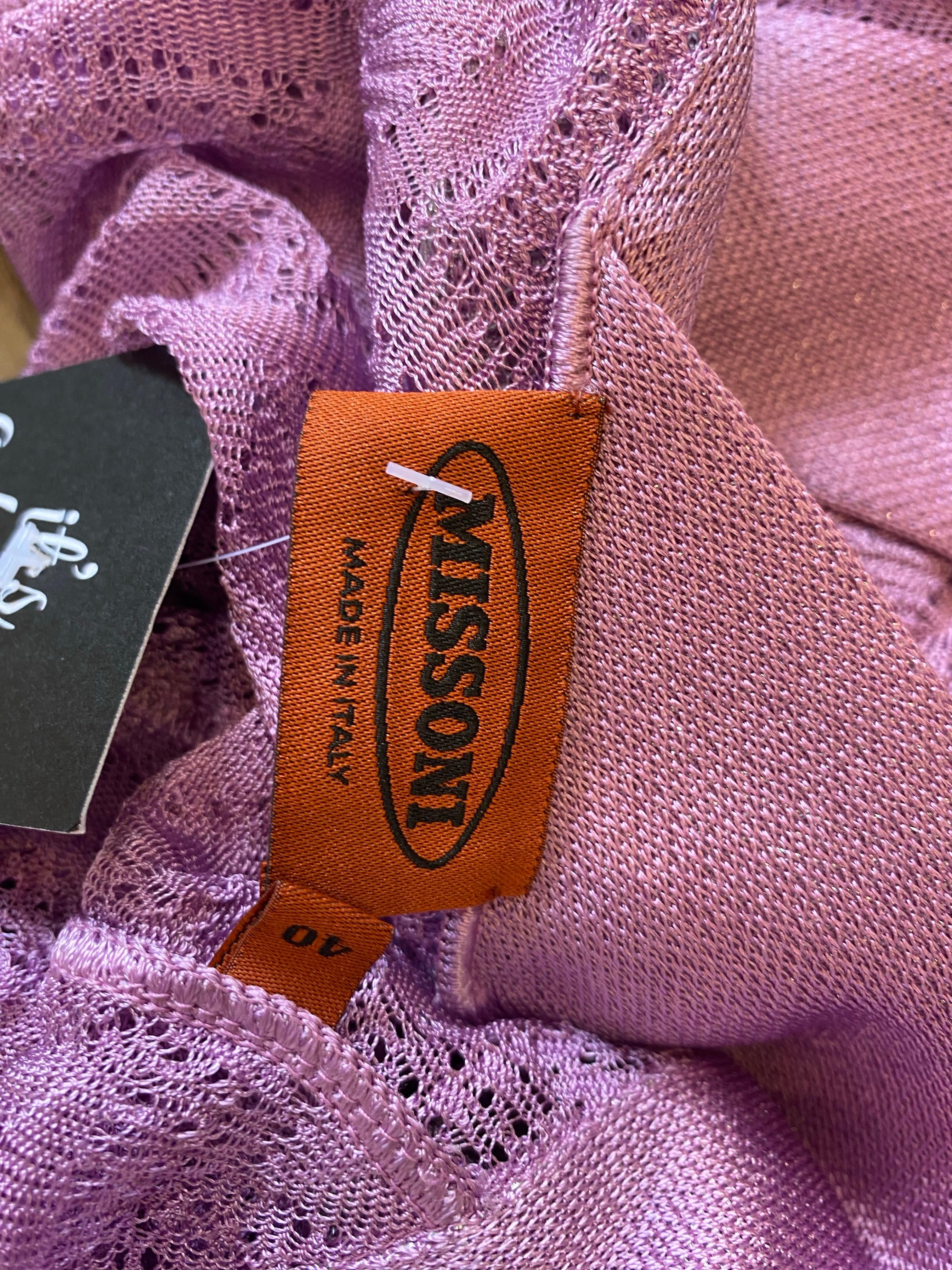 Missoni Top violet avec détails. en vente 4