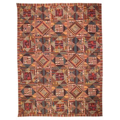 Missoni Patchwork Tapestry Handmade in 1980 By Ottavio Missoni - Rug Carpet 