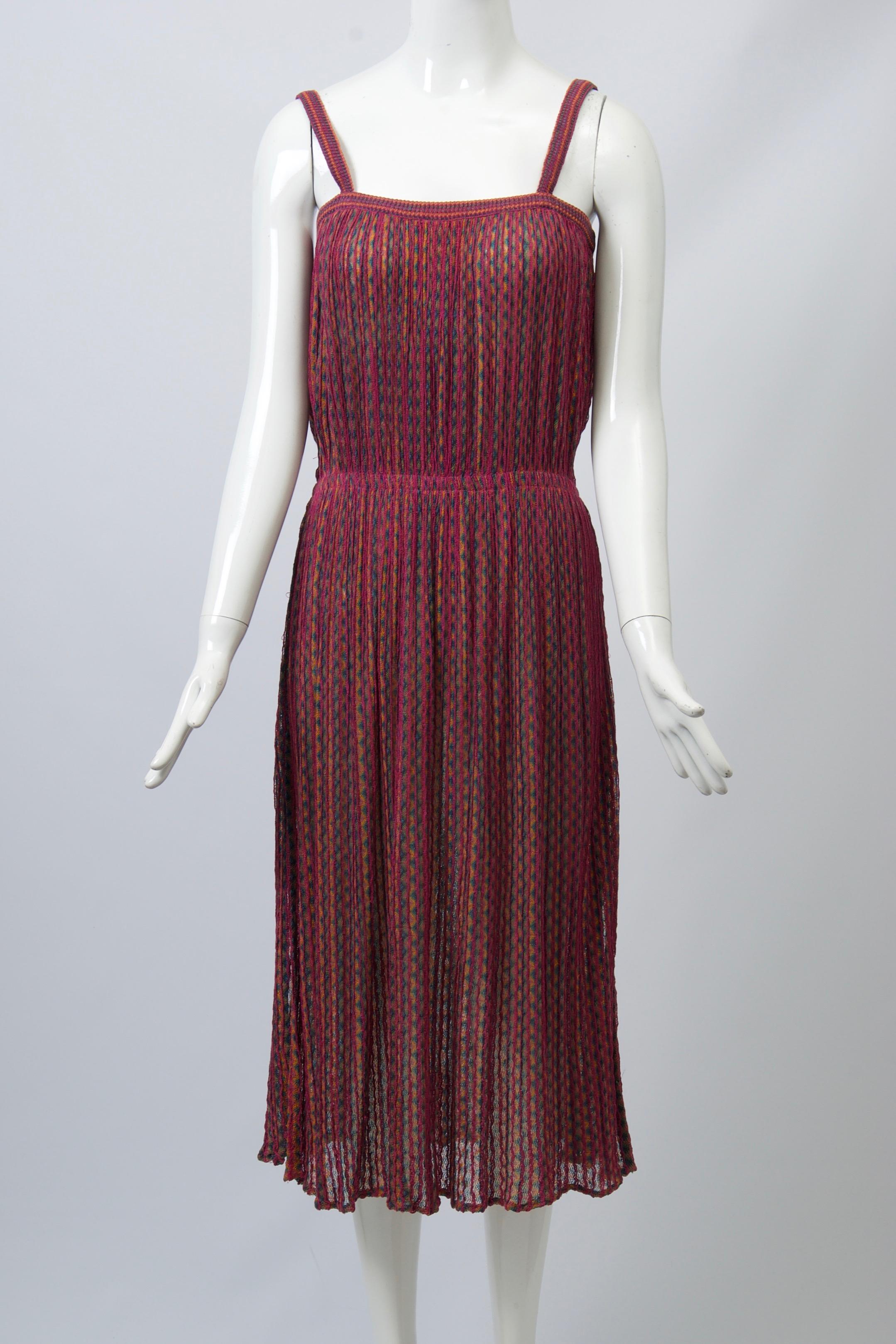 Missoni Raspberry Sundress In Good Condition For Sale In Alford, MA
