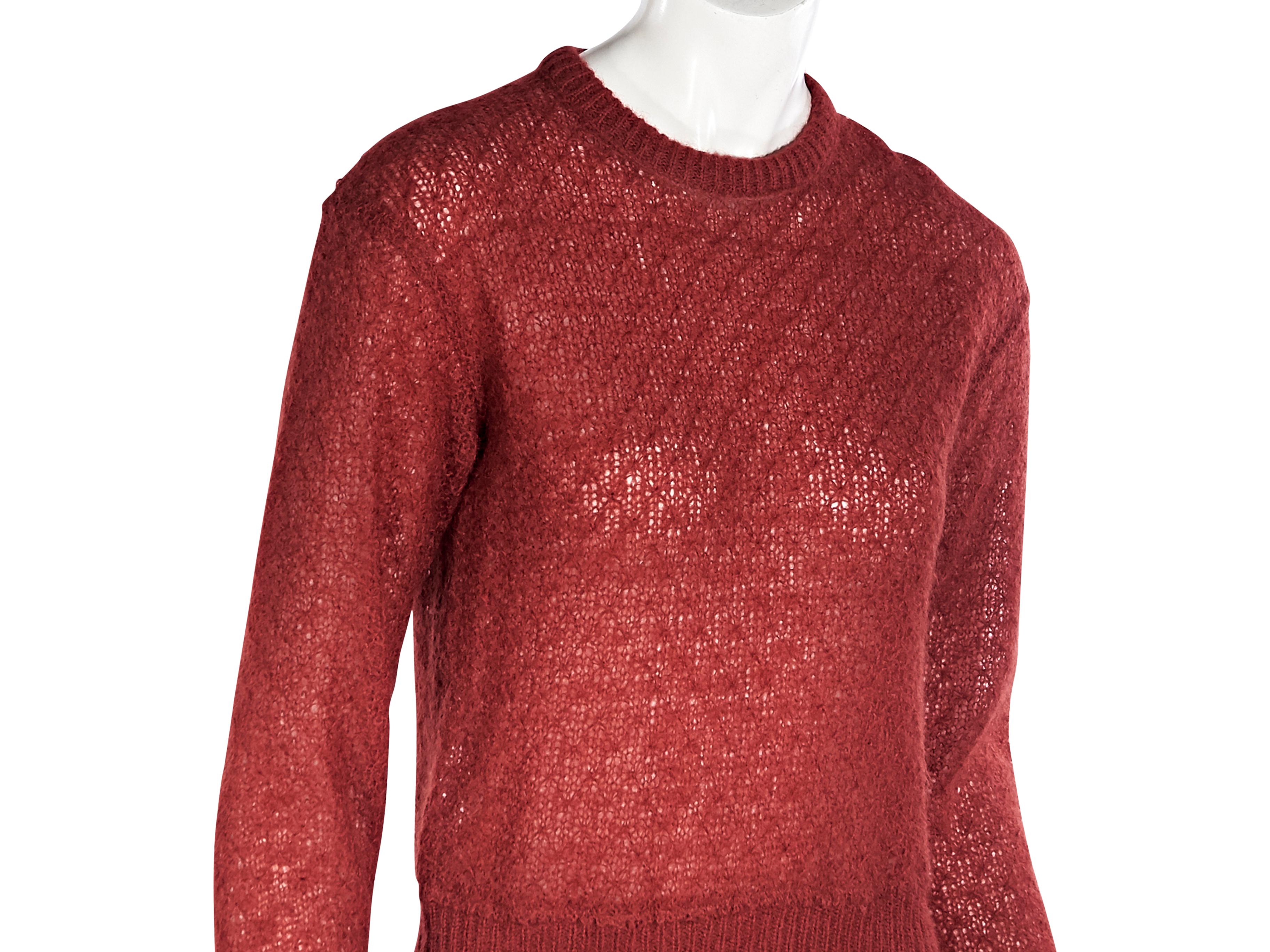 Women's Missoni Red Mohair/Wool Sweater