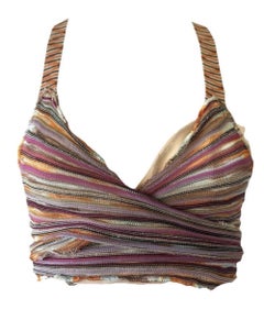 MISSONI F/S 1994 Vintage Laufsteg gestreift
Strickträger-Top