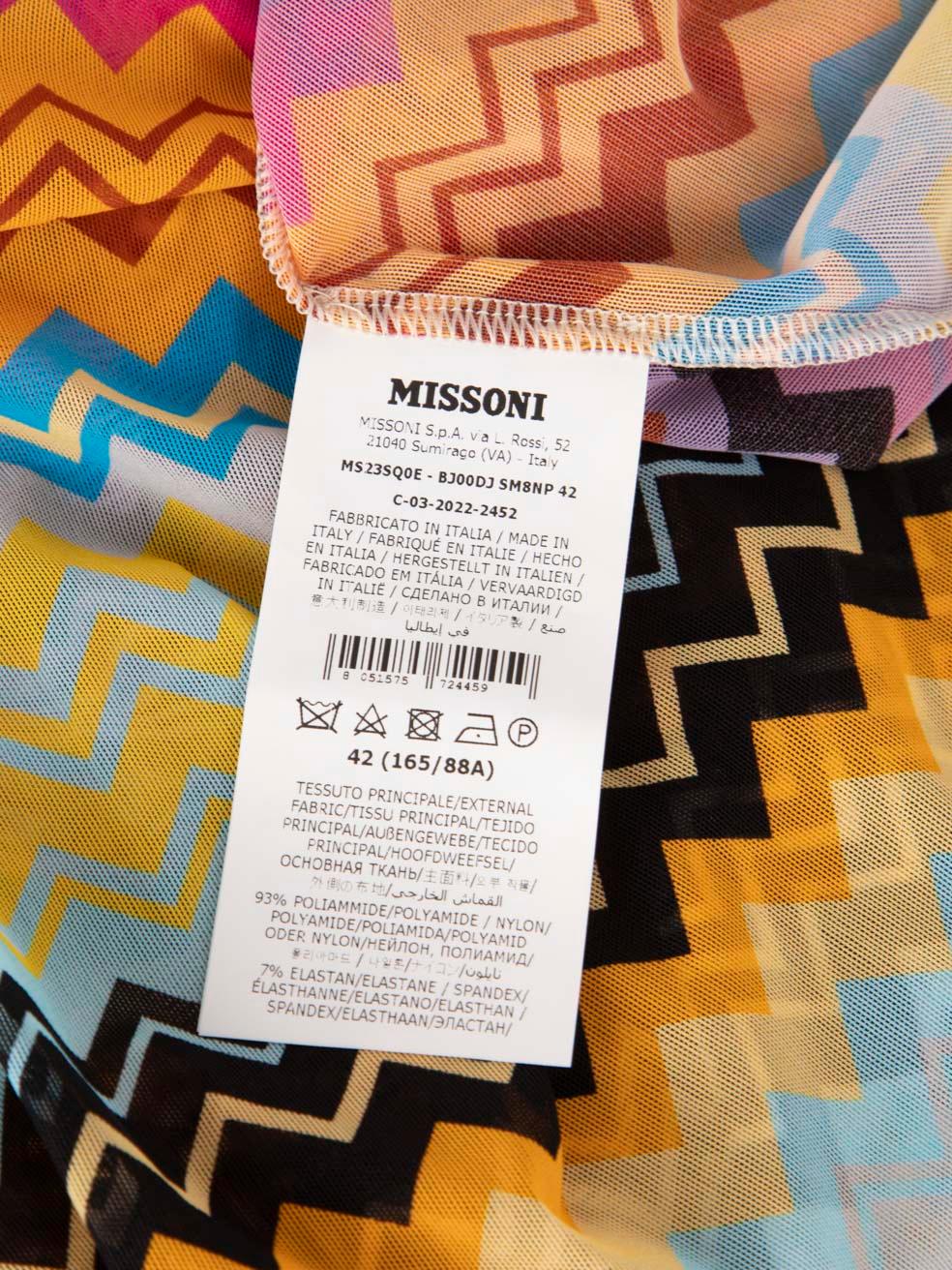 De las mujeres Minivestido de Missoni en zigzag transparente talla M en venta
