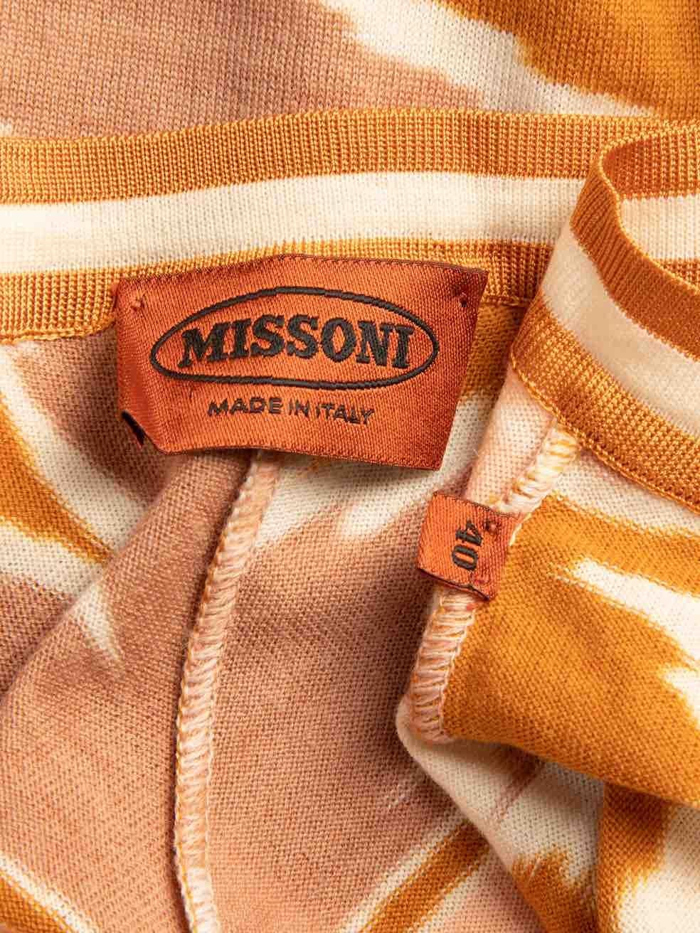 Women's Missoni Short Sleeve Patterned Mini Dress Size S For Sale