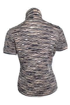 Missoni, short sleeve turtle neck