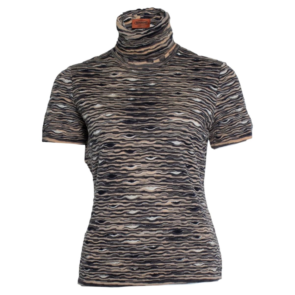 Missoni, short sleeve turtle neck