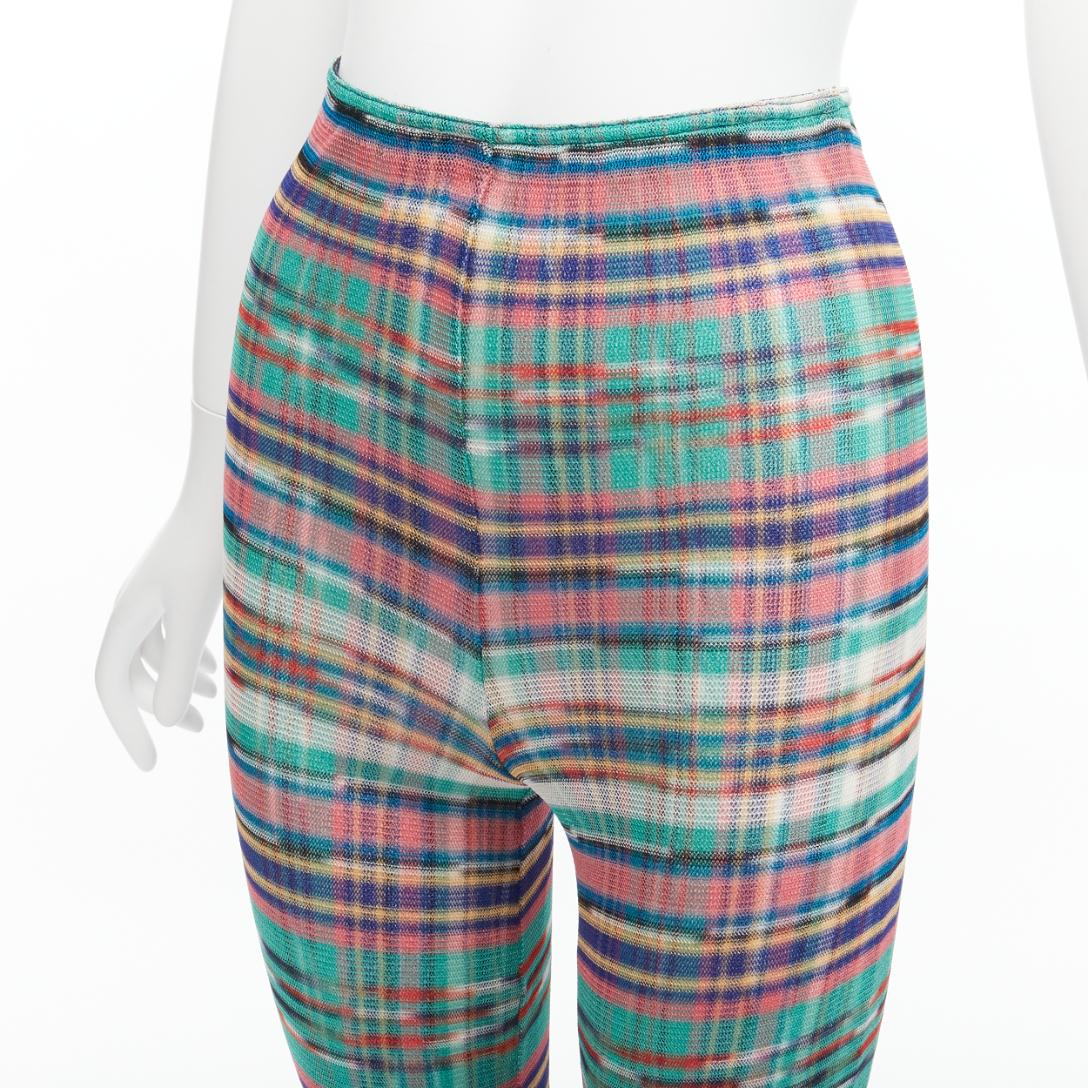 MISSONI Signature colorful psychedelic stripe high waisted  flared pants IT38 XS For Sale 2
