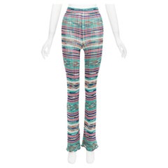 MISSONI Signature psychedelic stripe high waisted double layer pants IT38