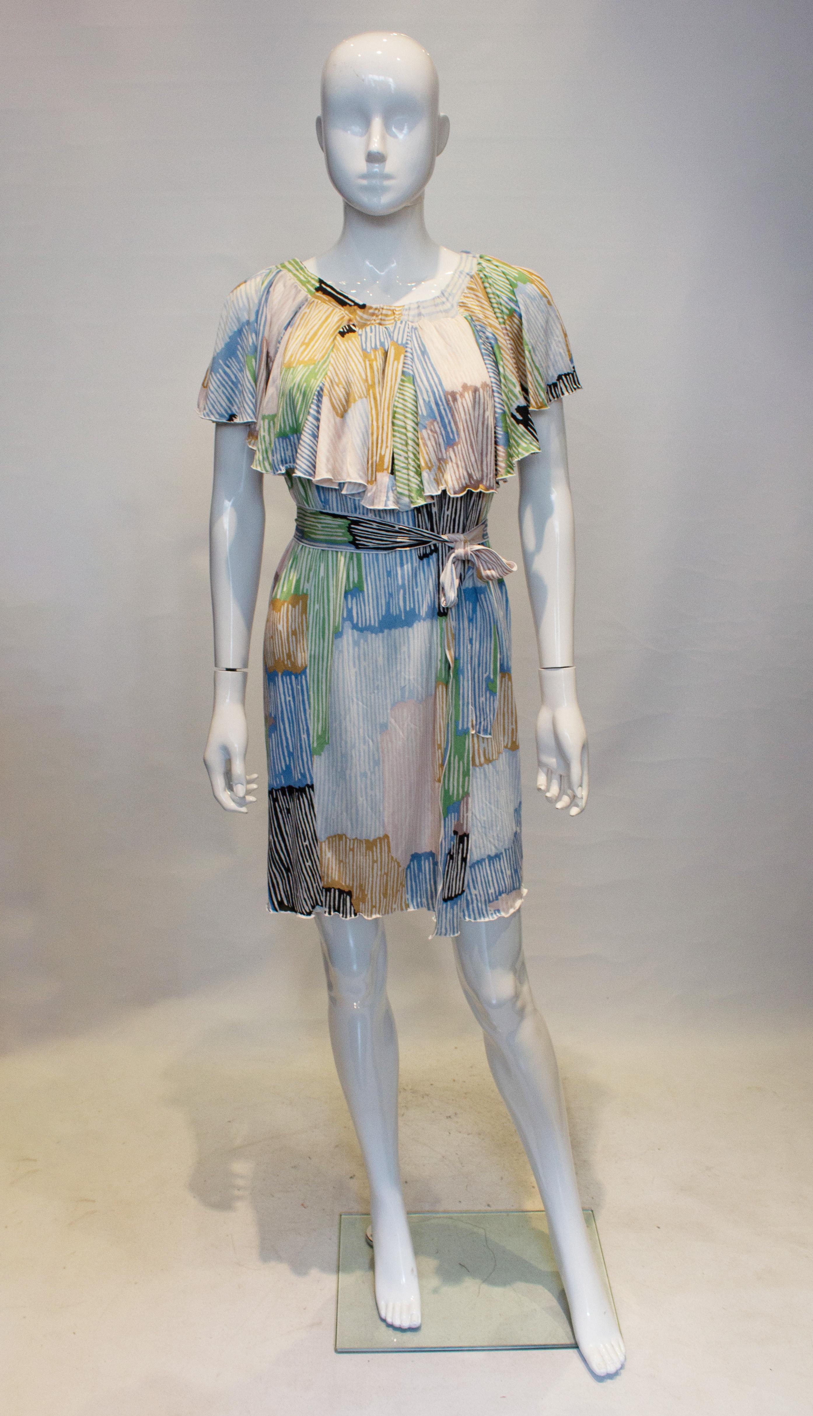 Gray Missoni Silk Jersey Dress For Sale