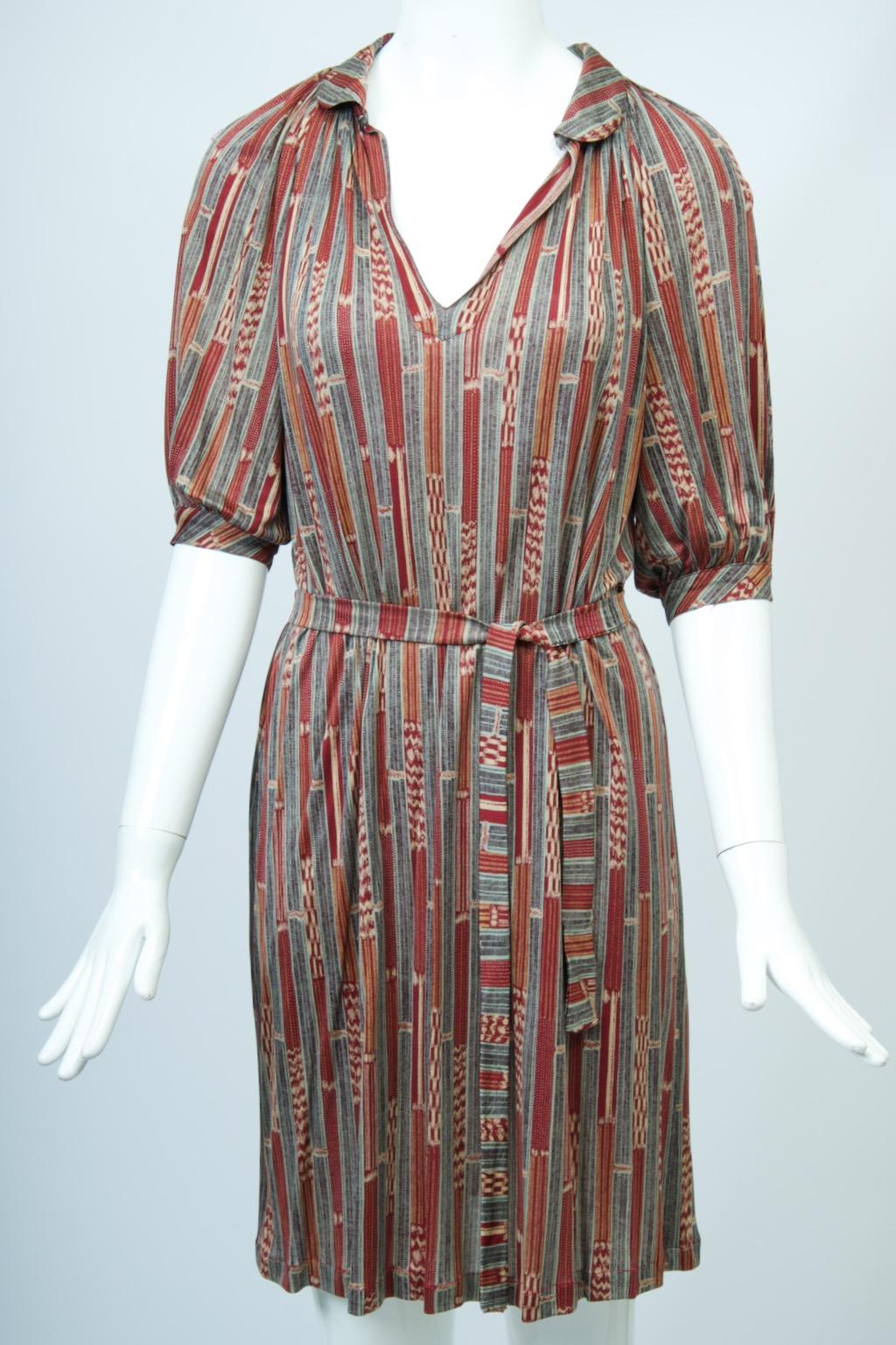 Missoni - Robe légère en soie imprimée en vente 3