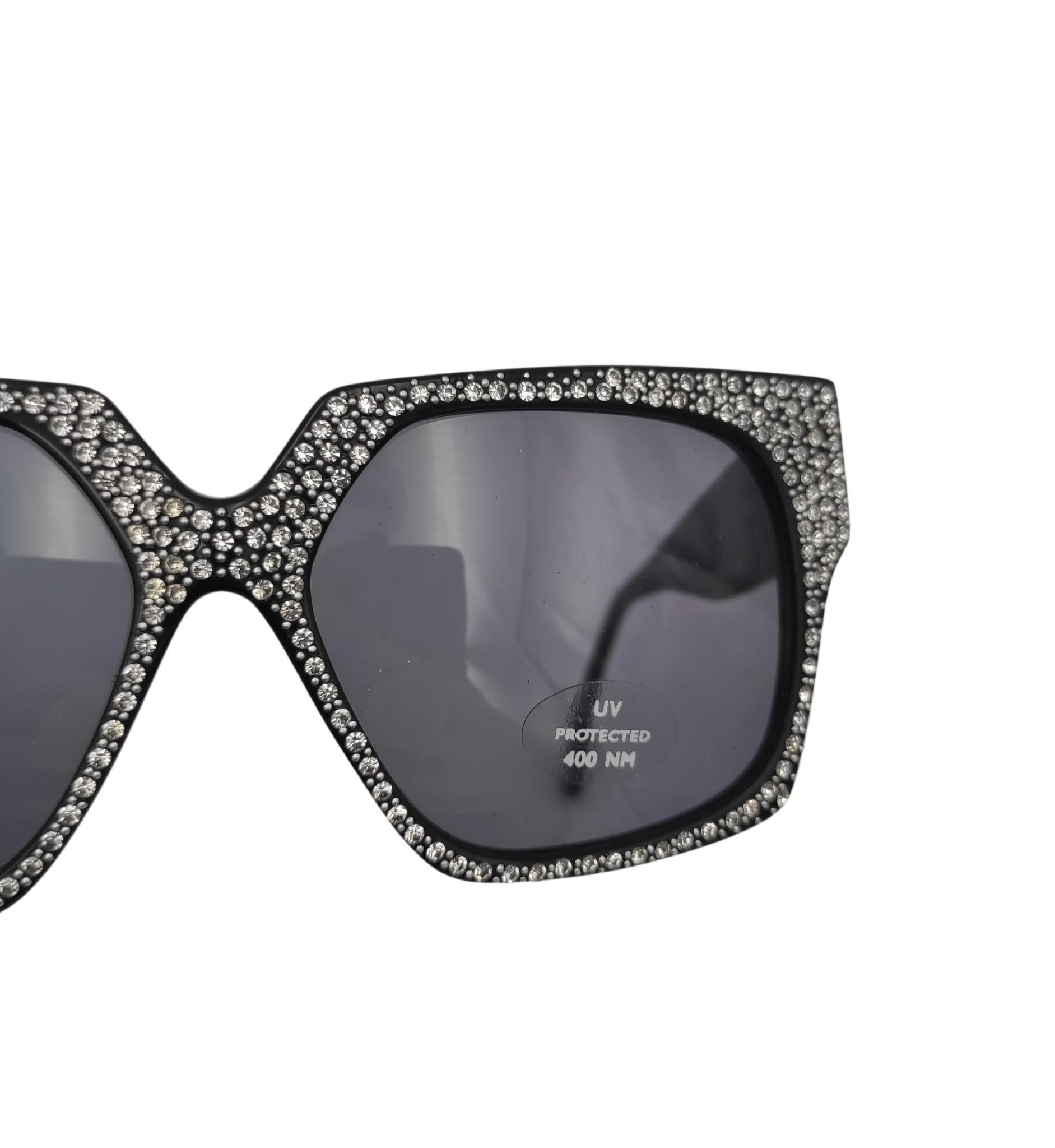 Missoni silver rhinestones sunglasses In Excellent Condition For Sale In Milano, IT