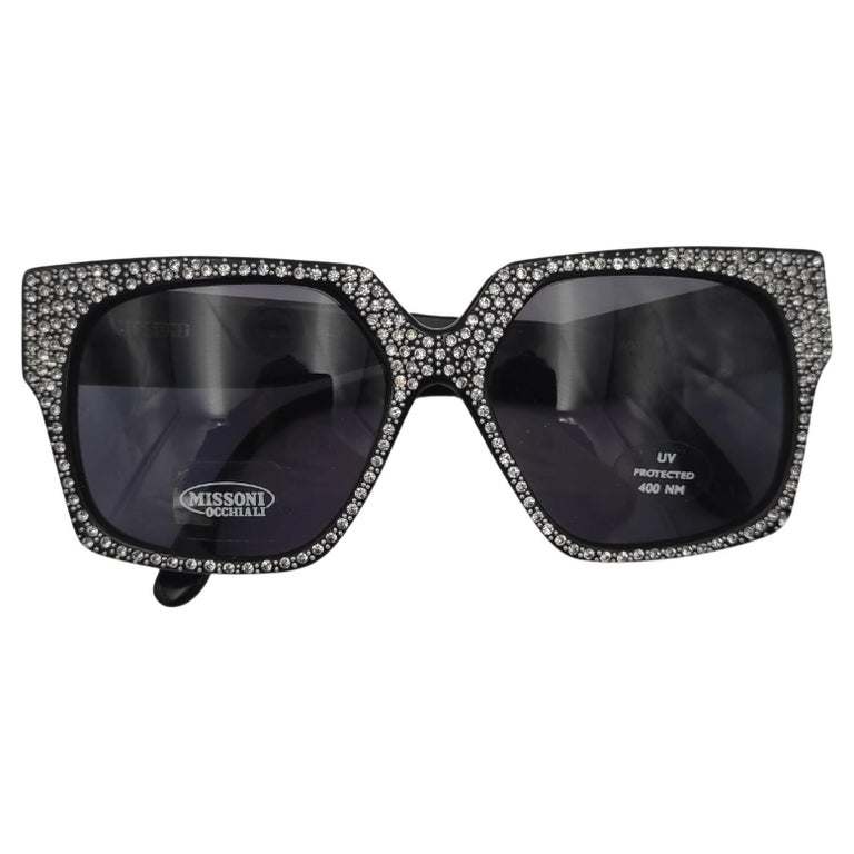 Missoni silver rhinestones sunglasses at 1stDibs display picture 2