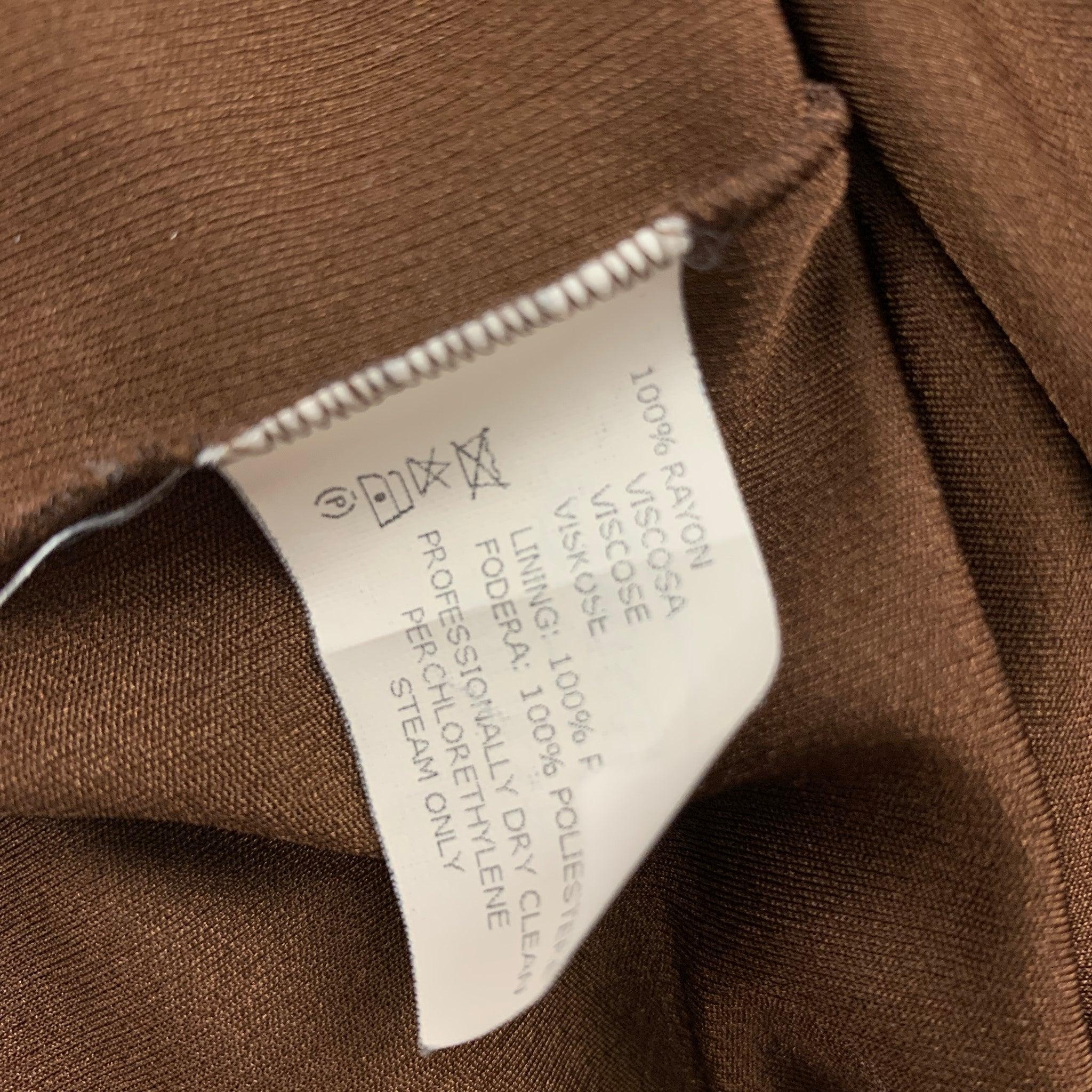 MISSONI Size 2 Taupe Rayon Bubble Hem Skirt For Sale 1