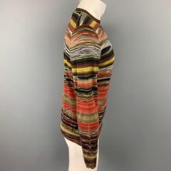 MISSONI Size S Multi-Color Stripe Cashmere / Silk Crew-Neck Pullover Sweater