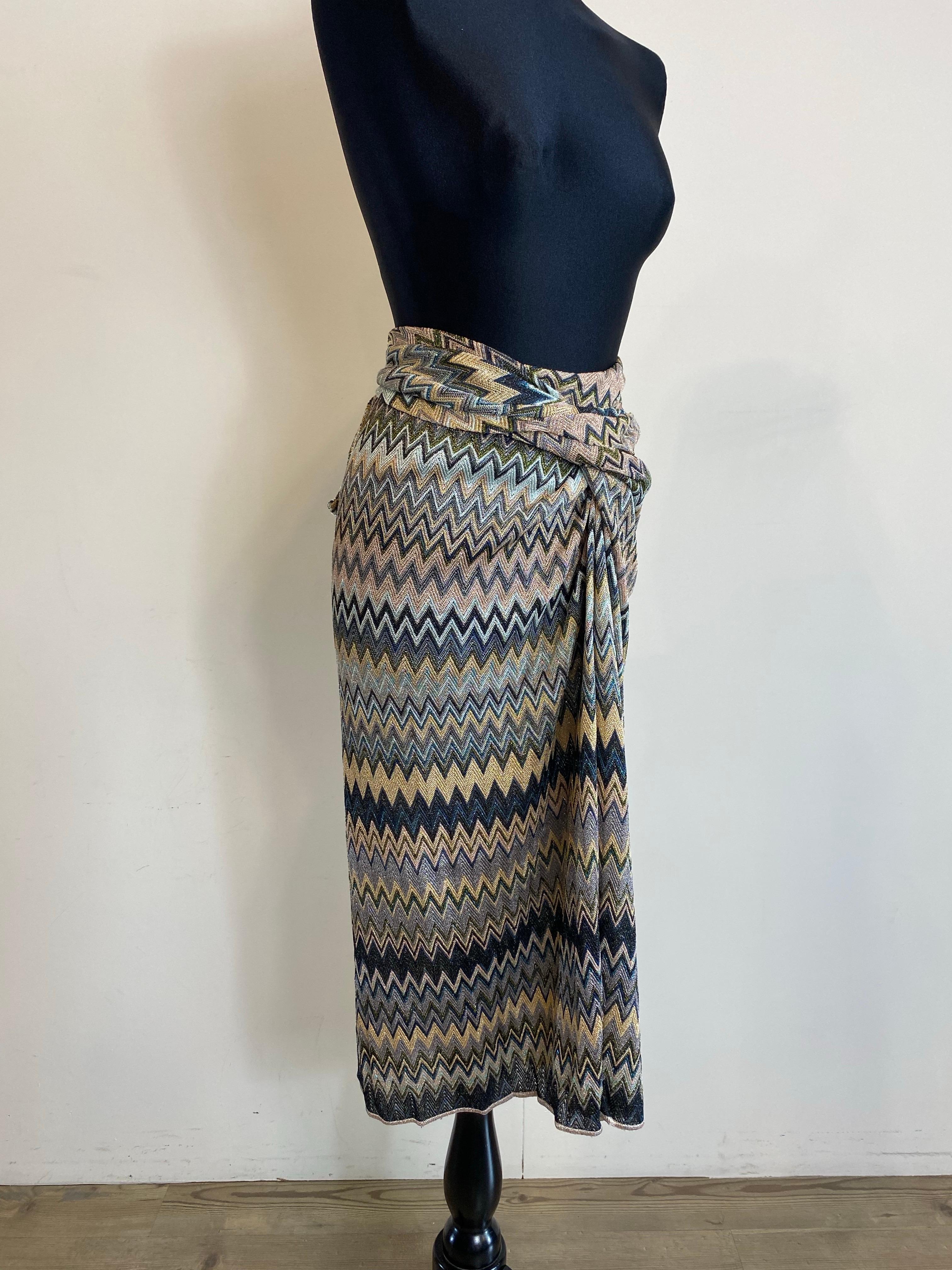 Missoni-Rock mit Details. (Schwarz) im Angebot