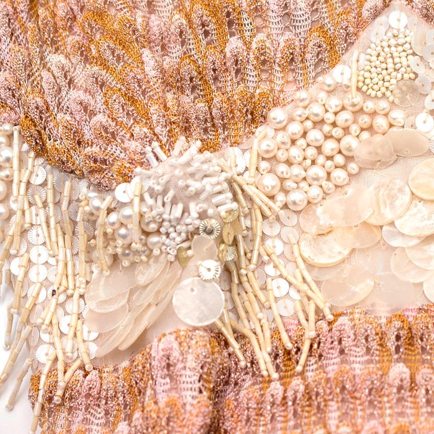 Women's Missoni Sleeveless Knit Embellished Gown SIZE IT 40
