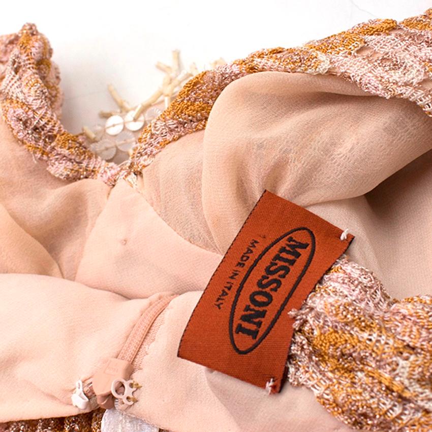 Missoni Sleeveless Knit Embellished Gown SIZE IT 40 4